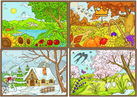 Времена года для дошкольников