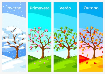 Времена года Весна лето осень зима нарисовать