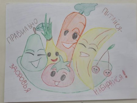 Рисунок на тему правильное питание