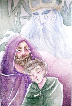 Лесной царь Шуберт рисунок