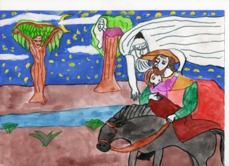 Рисунок к балладе Лесной царь