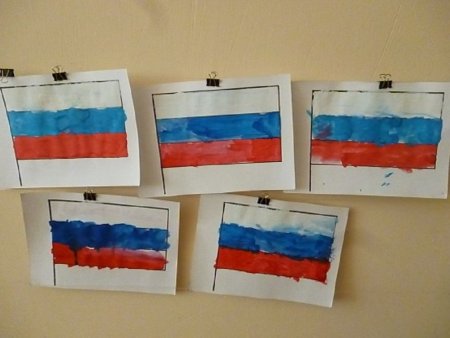 Рисунок на тему флаг россии в садик (49 фото)