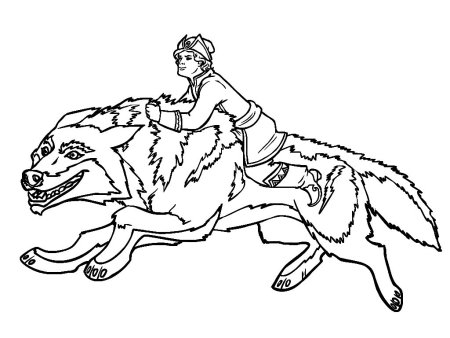 Рисунок на тему иван царевич и серый волк (47 фото)