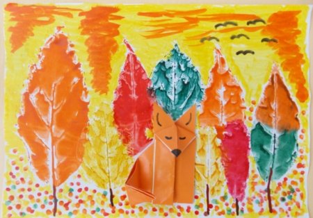 Рисование осень подготовительная группа