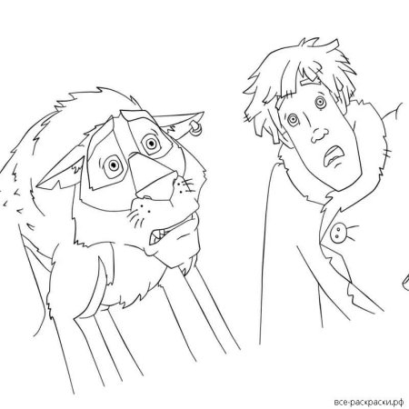 Раскраска к сказке Иван Царевич и серый волк