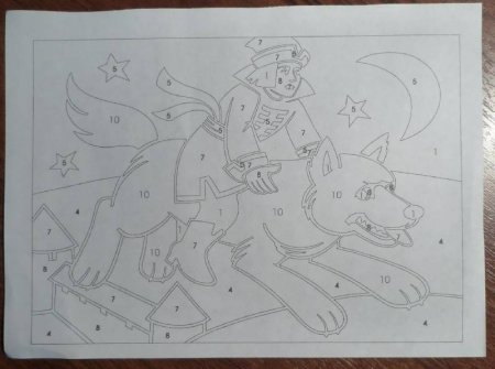 Рисунок к сказке Иван Царевич и серый волк