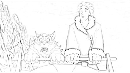 Иван Царевич и серый волк раскраска