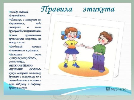 Рисунок на тему вежливость