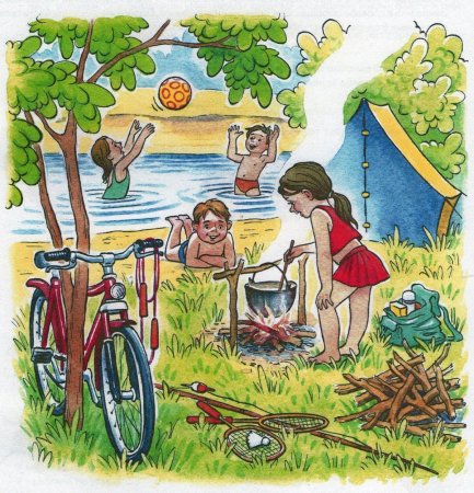 Сюжетная картина лето