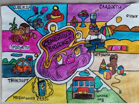 Семейный бюджет рисунки детей