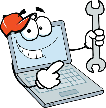 Компьютер мультяшный