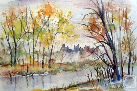 Осень акварель