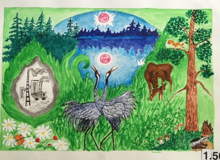 Природа Казахстана рисунки