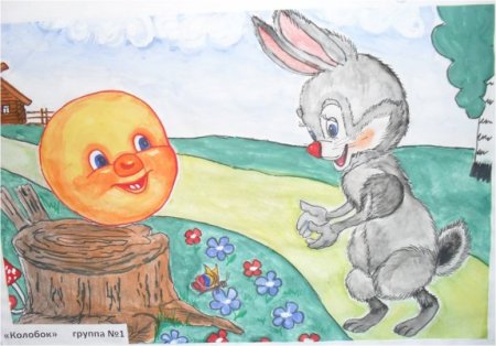 Рисование Колобок