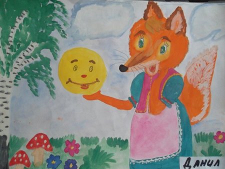 Рисование Колобок