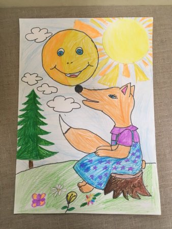 Лисичка сестричка и волк раскраска