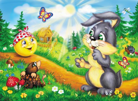 Колобок рисунок карандашом