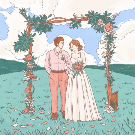 Свадьба рисунок