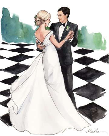 Свадьба иллюстрация