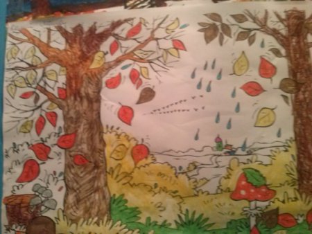 Плакат на тему осенний лес в детский сад