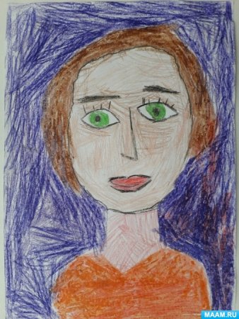 Моя мама самая самая рисунок