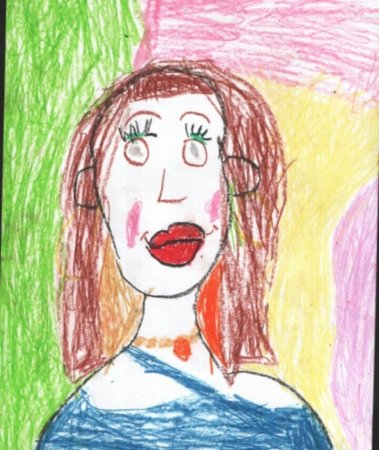 Рисунок на тему моя мама