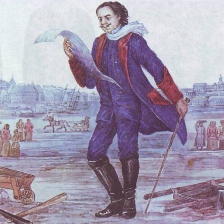 «Пётр 1 на строительстве Санкт-Петербурга» Георгия Песиса