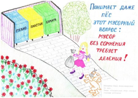 Мусор без сомнения требует деления рисунок