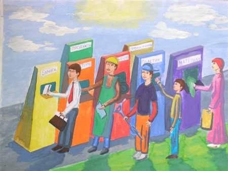 Рисование на тему раздельный сбор мусора