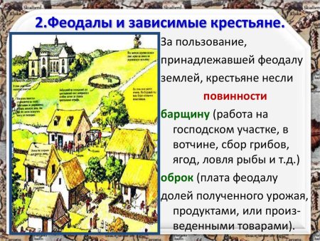 Средневековая деревня феодала
