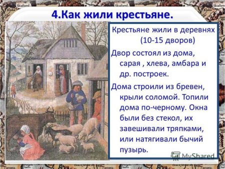 Как жили крестьяне в Средневековая деревня