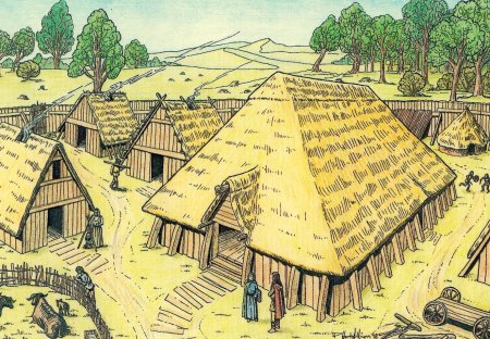 Средневековая деревня средневековые крестьяне