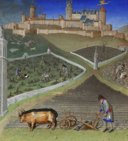 Начертите план феодального поместья