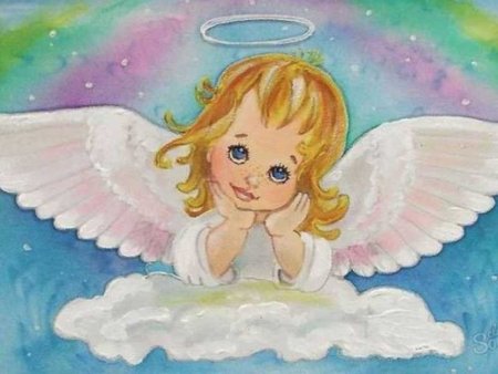 Ангелочек акрилом