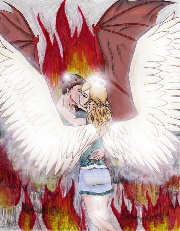 Рисунок в виде ангела