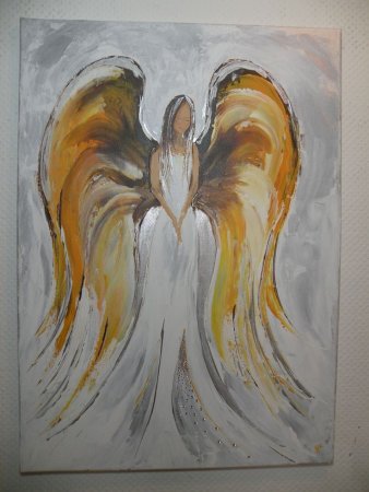 Крылья гуашью