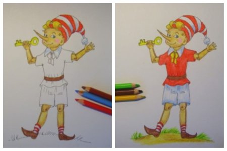 Рисование Буратино