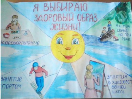 Рисование здоровый образ жизни