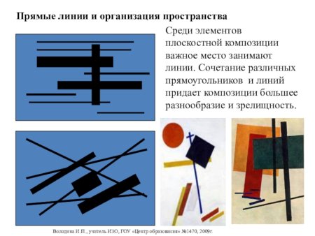 Прямые линии и организация пространства