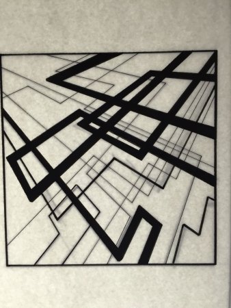 Композиция из геометрических линий