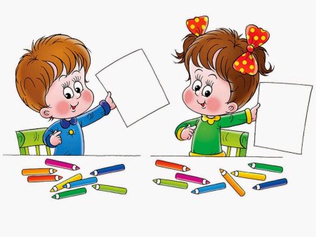 Рисованные дети на прозрачном фоне