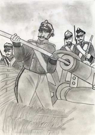 Иллюстрация к произведению Лермонтова Бородино