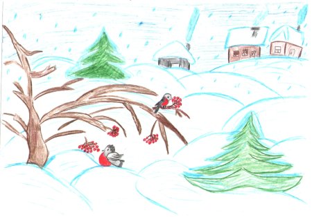 Рисунок на тему Зимушка зима