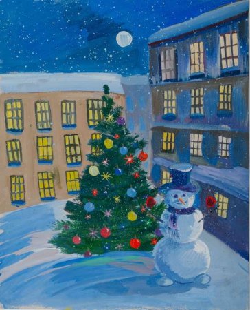 Рисунок на тему Зимушка зима