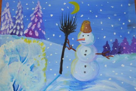 Выставка рисунков Зимушка зима