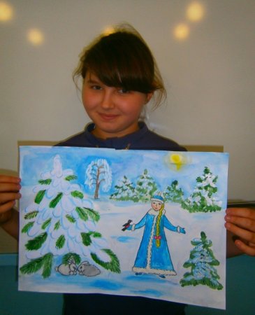 Зимние рисунки для детей