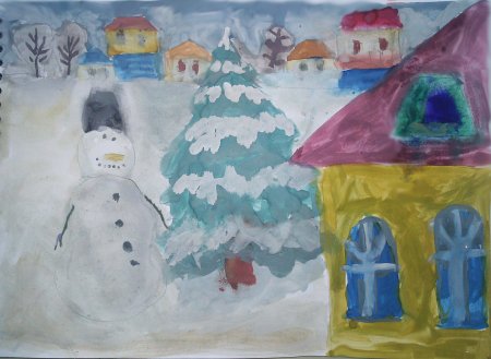 Рисунок Здравствуй Зимушка зима