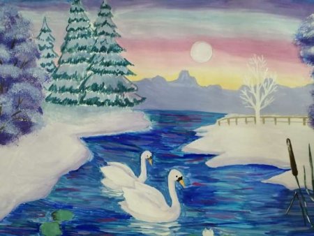 Зимушка зима рисунок