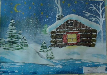 Рисунки Зимушка зима для детей