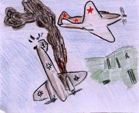 Рисунки на военную тему несложные